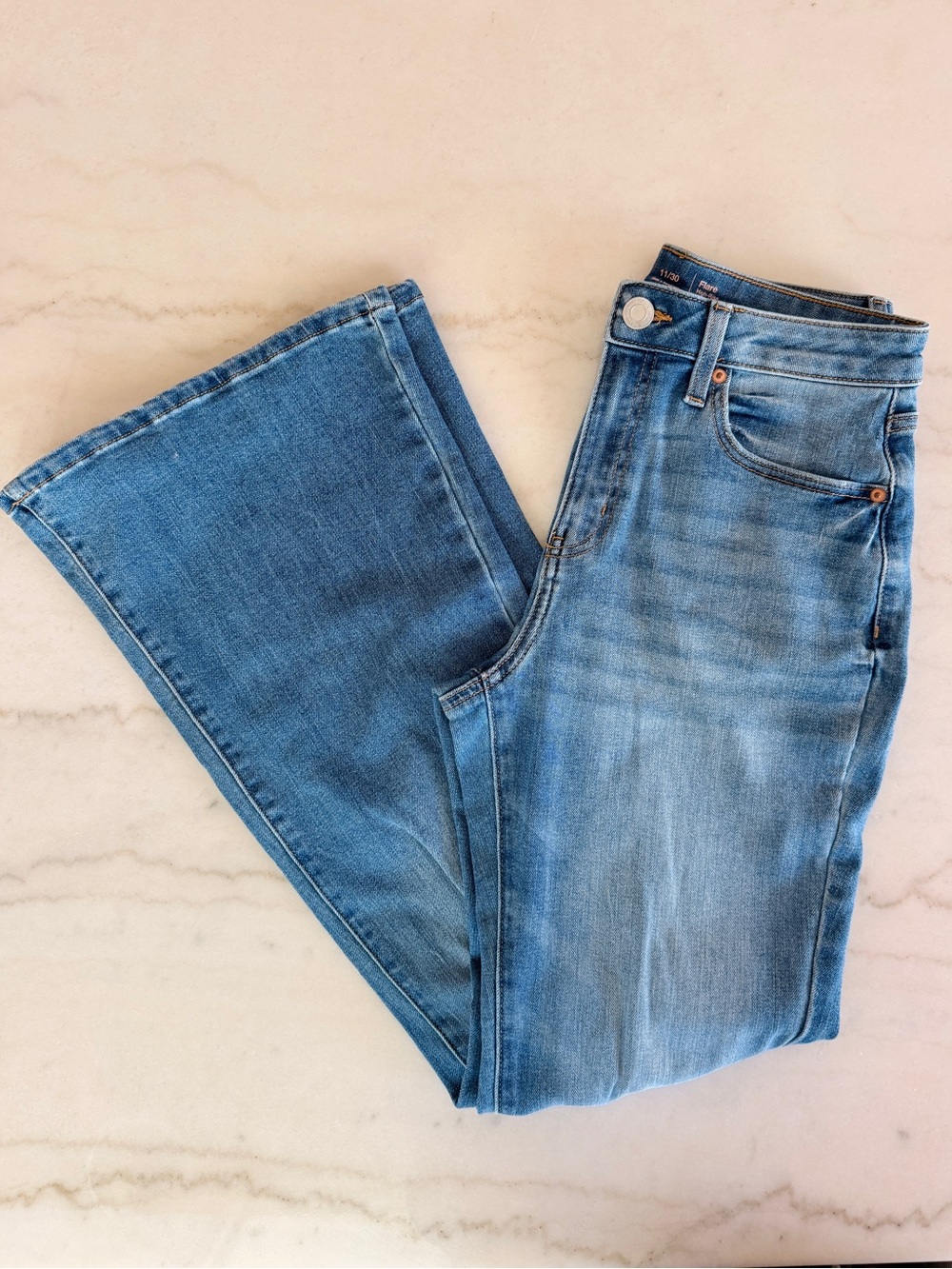 SO Women's Light Blue Flare Jeans